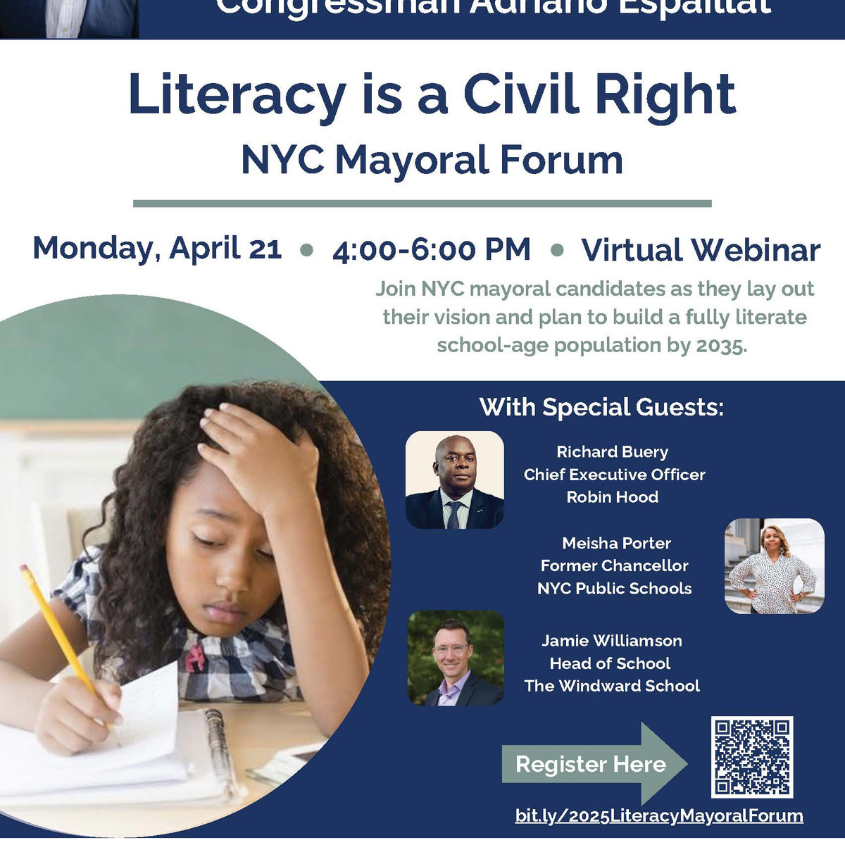Press Release: New York City Mayoral Candidates Affirm Literacy as a Civil Right at Forum