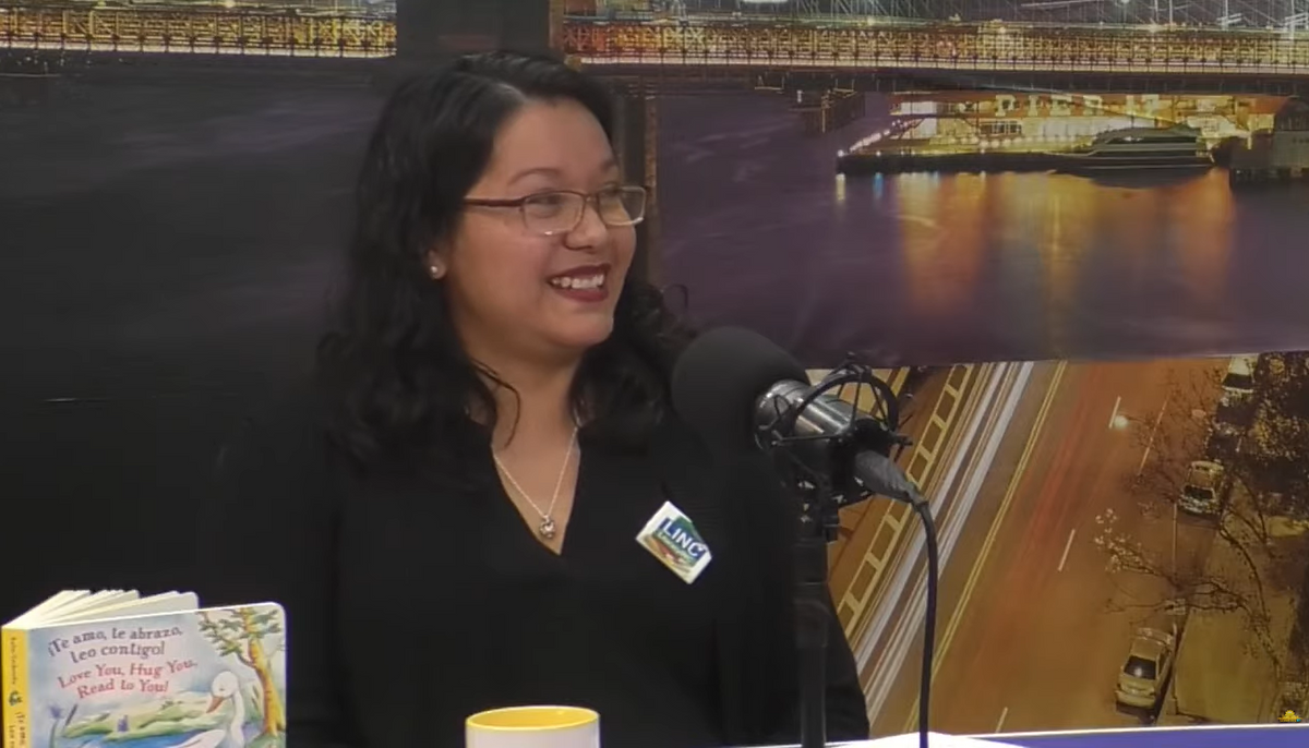 Get Up and Shout it to the World: Alma Canete Spreads LINC’s Love of Reading on Levantate NY!